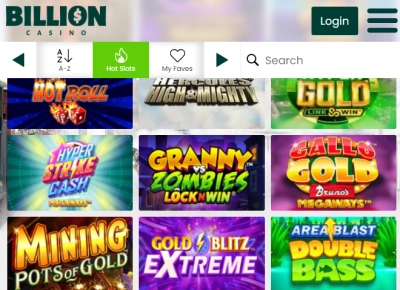 Billion Casino screenshot number 2