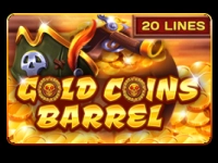 Gold Coins Barrel